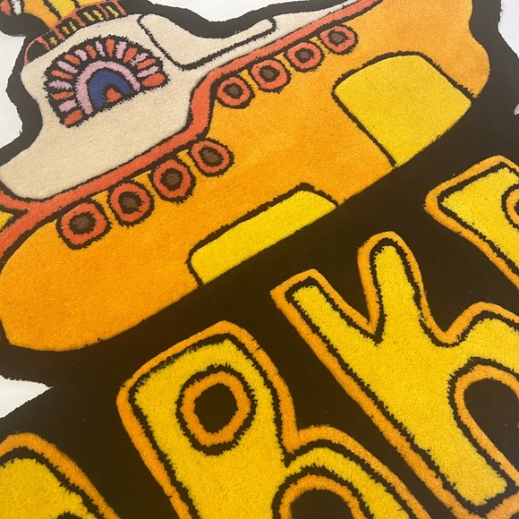 MARKET x Beatles Submarine Plush Rug in Yellow - Brand New - Picture 3 of 11